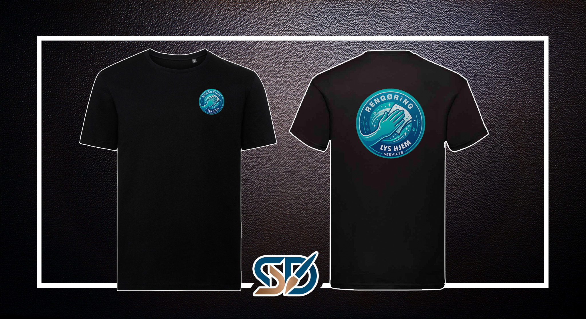 Tshirt Design lys hjem